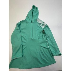 Nike Fit Dry quarter zip hoodie with graphic long sleeve